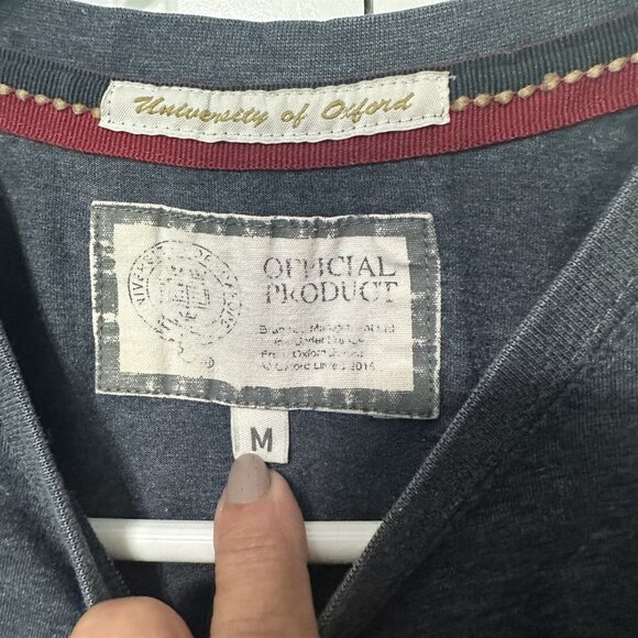 University of Oxford T Shirt Mens Medium Gray Rugby Team Graphic - Picture 5 of 6